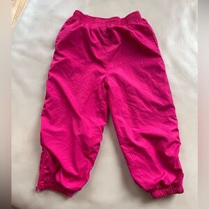 3/$20💥Lined Zipper Cuff Track Pants Warm-Up Pants, Bright Pink, Pockets